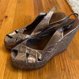 Top shop bronze wedges